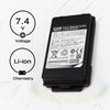 elxjar (2-Pack) 2000mAh 7.4V SBR-24LI Li-Ion Battery Pack for Yaesu FT-70D FT-70DR Radio