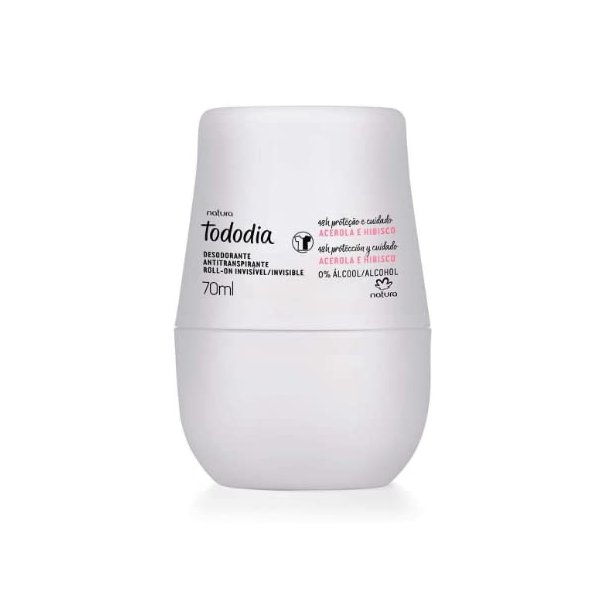 Natura - Linha Todo Dia (Acerola e Hibisco) - Desodorante Antitranspirante Roll-on 70 Ml - (Every Day (Barbados Cherry & Hibiscus) Collection - Antiperspirant Roll On Deodorant 2.36 Fl Oz)