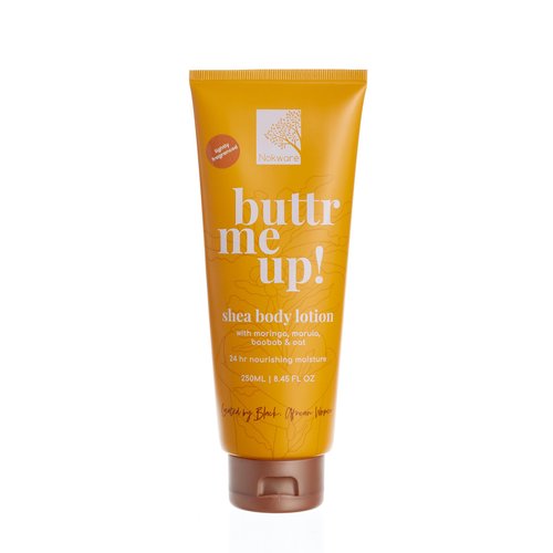 Nokware Buttr Me Up! Shea Body Lotion, 24 Hr Nourishing Moisture, 8.45 fl oz, Lightly Fragranced