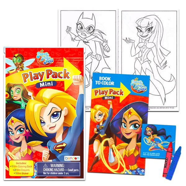 DC Comics Wonder Woman Party Favors Set - Bundle with 24 Super Hero Girls Wonder Woman Play Packs | Mini Coloring Books, Stickers, and More