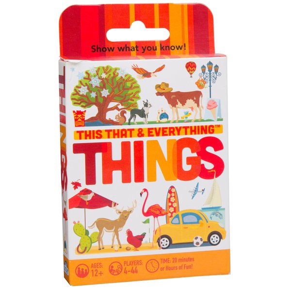 Outset Media This That and Everything: Things – Travel Sized Trivia Party Game for 4 or More Players Ages 12 and up