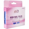 25pcs - PANA Mini Double-Sided Emery Nail File for Manicure, Pedicure, Natural, and Acrylic Nails - Blue/Light Blue (Grit 80/80)