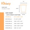 Kitchsy Compostable Biodegradable Paper Cups - Eco-Friendly & Disposable: Pack of 50 - Perfect for Parties, Events, and Office Use (4 oz)