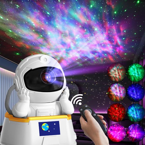 Astronaut Galaxy Projector, Star Projector with Remote, Astronaut Light Projector with 8 Colors LED Nebula, Galaxy Projector for Bedroom Kids Room Decor, Birthday Gifts for Kids Friends