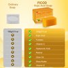 Ficod Kojic-Acid-Soap, 2Pack Turmeric Soap for Dark spots with Vitamin C, Vitamin E,Retinol, Collagen, Turmeric - Original,Olive Oil,Hyaluronic Acid for Reduces Dark Spots