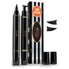 LA PURE Waterproof Liquid Eyeliner Wing Stamp Eyeliner Tool 2x Cat Eye Winged Eyeliner Stamp & Fine Tipped Pen Eyeliner Smudge Proof Black Eye Liner Wing Tool - Black 8mm