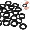 50 Pieces Beer Gaskets Beer Line Washer Keg Tap Line Washer Black Rubber Coupling Gasket for Beer Seal 1/8 Inch Thickness