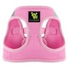 EcoBark Teacup Dog Harness - Step in Dog Harness, Eco Dog Harnesses for XXS, XS, and Small Dogs - Reflective and Adjustable Mini Body Halter Vest - Tiny Soft Mesh Toy Breed Harness (Baby Pink, XXXS)