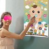 FEPITO Baby Shower Party Games,Juegos para Baby Shower,Pin The Dummy on The Baby Game with 24Pcs Pacifier Stickers for Baby Shower Party Supplies