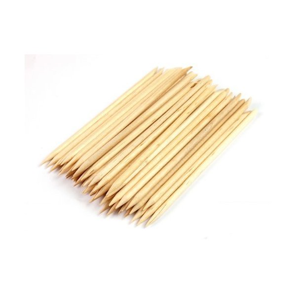 JOVANA 150pcs Nail Art Orange Wood Sticks Cuticle Pusher Remover Manicure Pedicure Tool 120mm