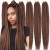 Mayloss 6 Packs/Lot (14/18/24/30) inch 1cm 20 Strands/Pack Thin 3X Box Braid Crochet Hair Extensionin Diameter 3X Synthetic Braid Hair Extensions Crochet Braids Hair Color(30Inch 30)
