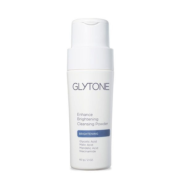 Glytone Enhance Brightening Cleansing Powder - Exfoliating Mask Cleanser - Glycolic, Malic & Mandelic Acid - 2 fl. oz.