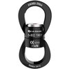 Swing Swivel 35kN Safest Rotational Device, Swing Spinner, Carabiner Swivel, Climbing Rope Swivels for Children’s Web Tree Swing Setting, Aerial Dance, Hanging Hammock by PROND (A - Black)