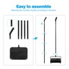 Eyliden Carpet Sweeper, Mini Size Lightweight Hand Push - No Noise, Non-Electric, Easy Manual Sweeping Only for Carpet Cleaning (Black)