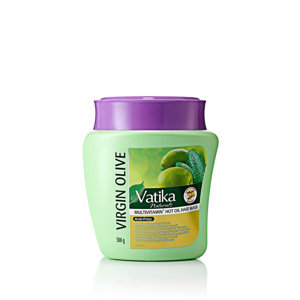 Dabur Vatika Naturals Hair Mask - Nourishing for Dry, Damaged Hair - Natural Care Enhancer with Olive Oil Extracts, Deep Conditioning Formula, Intensive Revitalization, and Hydration - Olive (500g)
