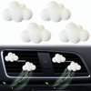 4 Pcs Cloud Air Vent Clips, Cute Cloud Car Air Fresheners Vents Clips Funny Car Diffuser Vent Clips Car Interior Decor Charm Cute Car Accessories Car Decoration for Women