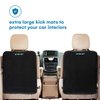 Enovoe Kick Mats car seat Protector for Child car seat - 2 Pack - Premium Quality Back seat Cover Offers Waterproof Protection of Your Upholstery from Mud and Scratches - Back seat Protector for Kids