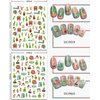 6 Sheets Christmas Nail Art Stickers 3D Christmas Nail Decals Self Adhesive Xmas Tree Nail Stickers Holiday Winter Nail Designs Xmas Nail Stickers for Women Girls Kids Christmas Nail Decoration