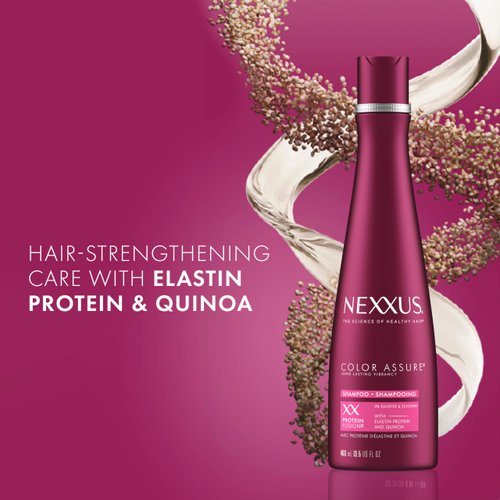 Nexxus Hair Color Assure Sulfate-Free Shampoo with ProteinFusion, For Color Treated Hair Color Shampoo 13.5 oz
