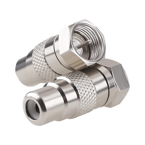 Goupchn Atari 2600 TV Adapter F Type Male to RCA Female RF Coax Coaxial Connector Converter 2PCS for Atari 2600/7800, Sega, Commodore Game System