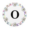 Cell Phone Pop Out Holder,Floral White Daisy Flower Letter O PopSockets Grip and Stand for Phones and Tablets