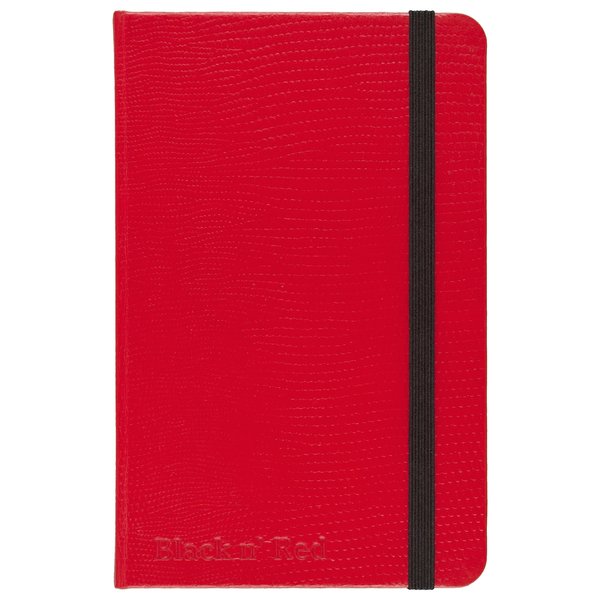 Black n' Red Casebound Hardcover Journal Notebook, Small, Red, 71 Ruled Sheets, Pack of 1 (400065004)