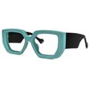 Zeelool Stylish Oversized Geometric Thick Blue Light Blocking Glasses for Women Reece ZOP606881-01 Green