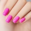 MEMEDA Nail Gel Polish,15ml Soak Off Hot Pink Neon Pink Nail Art Design Girls Salon Home Manicure Gift for Women