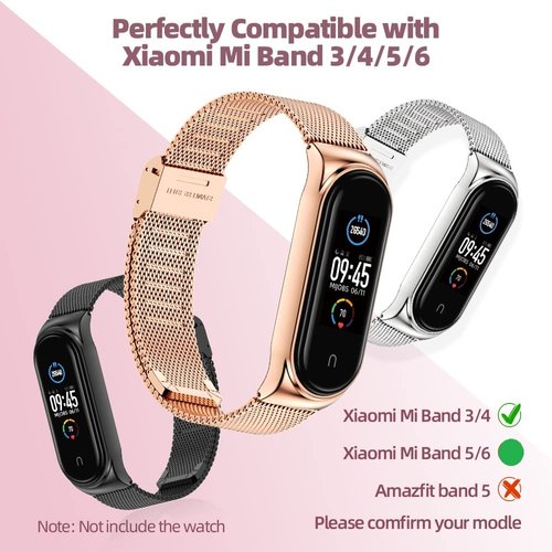 MIJOBS Strap for Xiaomi Mi Band 7 Mi Band 6 Mi Band 5 Breathable Replacement Strap for Band 4/Mi Band 3 Smart Band Watch Strap Wristband Bracelet for Women Men