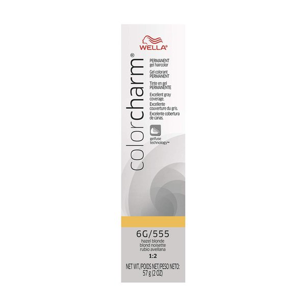 COLORCHARM Permanent Gel, Hair Color for Gray Coverage, 6G Hazel Blonde
