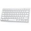 OMOTON Bluetooth Keyboard for Mac, Compact Wireless Keyboard Compatible with MacBook Pro/Air, iMac, iMac Pro, Mac Mini, Mac Pro Laptop and PC (Silver)