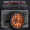 GLOBACT Aluminum 1.9 Inch Beadlock Wheels RC Wheel Rim Set Wheel Hub for 1/10 RC Crawler TRX4 TRX6 Axial SCX10 I II III 90046 AXI03007 Redcat GEN7 GEN8 RC4WD D90 12mm Hex (4Pcs Black Orange)