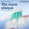 Brushmo Replacement Toothbrush Heads Compatible with Philips Sonicare Electric Toothbrush, White, 8 Pack