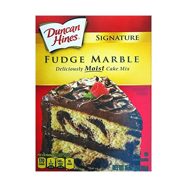 Ducan Hines Signature Fudge Marble Cake Mix (Pack of 2) 15.25 oz Boxes