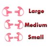 ProMaxPower Two-Way Portable Radio Earmold Insert Earplugs Earbuds for Acoustic Tube Earpiece Headset (Variety 6-Pack, 3 Sizes Each Side)