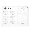 Uonlytech Acrylic Nail Training Mat, Silicone Trainer Sheet Nail Polish Coloring Practice Pad Flexible Template for Application Practice