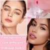 TIRDET 2PCS Magic Color Changing Lip Oil, Big Brush Color Changing Lip Oil, Lip Oil Color Changing, Warm Change Hydrating Color Changing Lip Gloss, Lip Changing Oil Long Lasting Shimmery Fresh Texture