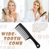 3 Pieces Wide-Tooth Comb Detangling Shower Comb Set, Wide-Tooth Comb, Pick Comb, All Purpose Comb, Anti-Static Comb Afro Hair Carbon Fiber Pick Barber Brush Tool for Beard Long Thick Curly Afro Hair
