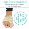 Vive Bunion Brace (Pair) - Big Toe Corrector Straightener with Splint - Hallux Valgus Pad, Joint Pain Relief, Alignment Treatment - Orthopedic Sleeve Foot Wrap Support for Men and Women (Beige)