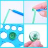 Floranea 2 Pcs Paper Quilling Tools Slotted Kit Rolling Curling Quilling Needle Pen Rose Blue for Art Craft DIY Paper Cardmaking Project (2 pcs)