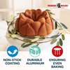 Nordic Ware Magnolia Cast Aluminum Bundt Pan, 10 Cup, Toffee