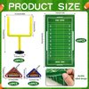 20 PCS Yellow Mini Flick Football Games Mini Table Top Sports Games with Foam Footballs Goal Post and Cards Finger Toys Office Indoor Football Sports Party Favors Birthday Gifts Office Desk Toys