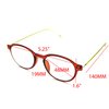 ColorViper Flexible Memory Frame reader Unisex lightweight Reading Glasses (Round transparent shiny brown, 1.00)