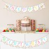 Art Birthday Party Decorations Girl Pastel Art Happy Birthday Banner Pre-Strung Macaron Crayon Birthday Banner for Rainbow Art Painting Drawing Artist Theme Birthday Party Supplies