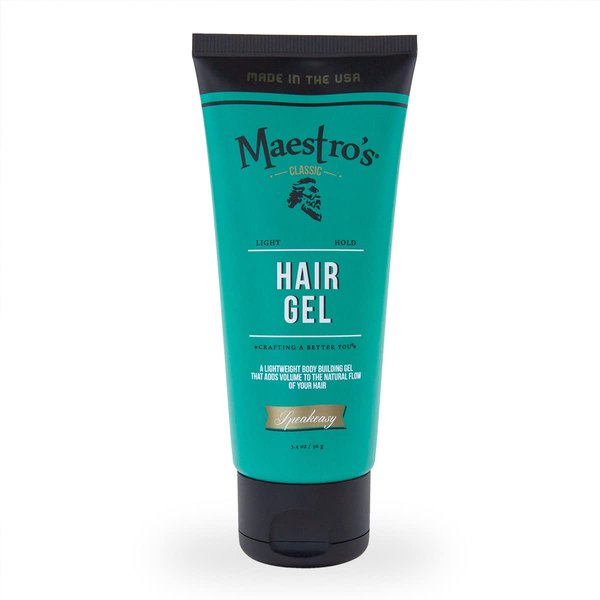 Maestro's Classic Hair Gel- Speakeasy blend, 3.4 Ounce