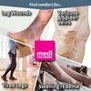 mediven Plus for Men & Women, 20-30 mmHg – Knee High Compression Socks with Silicone Top Band, Open Toe Leg Circulation, Opaque Leg Support Compression Coverage, VI, Beige
