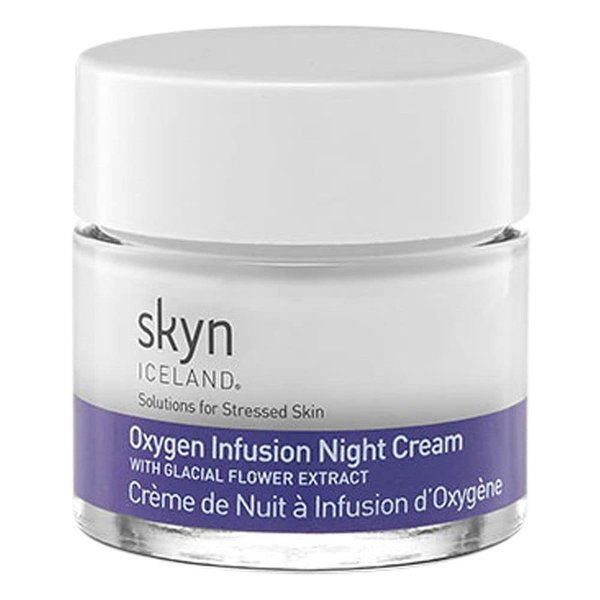 skyn ICELAND Oxygen Infusion Night Cream: Combat Signs of Aging, Overnight Repair, 56g / 1.98 oz
