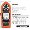 Anemometer Handheld, AP-816B Wind Speed Meter with Protective Shell for Measuring Wind Speed Temperature and Max/Average/Current, Mini Anemometer for Windsurfing Sailing Fishing Outdoor Activities