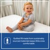 Sealy Baby 2-PACK Fitted Toddler Bed and Baby Crib Mattress Pad Cover Protector, Waterproof Crib Mattress Protector, Noiseless, Machine Washable and Dryer Friendly, 52" x 28" - White