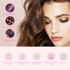 Flat Iron Curler, 2.8 X 0.7Inch Mini Simple Hair Straightener, for Curly Hair Straight Hair(purple, European plug)